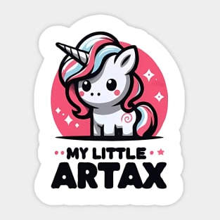 my little artax Sticker